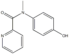 N-(4-hydroxyphenyl)-N-methylpyridine-2-carboxamide Struktur