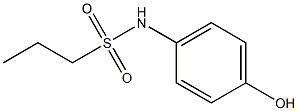 N-(4-hydroxyphenyl)propane-1-sulfonamide Struktur