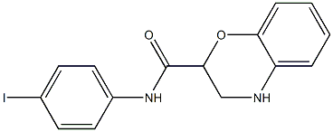 N-(4-iodophenyl)-3,4-dihydro-2H-1,4-benzoxazine-2-carboxamide Struktur