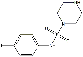 N-(4-iodophenyl)piperazine-1-sulfonamide Struktur