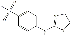 N-(4-methanesulfonylphenyl)-4,5-dihydro-1,3-thiazol-2-amine Struktur