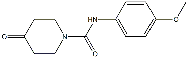 N-(4-methoxyphenyl)-4-oxopiperidine-1-carboxamide Struktur