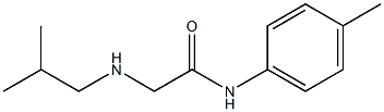 N-(4-methylphenyl)-2-[(2-methylpropyl)amino]acetamide Struktur