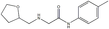 N-(4-methylphenyl)-2-[(oxolan-2-ylmethyl)amino]acetamide Struktur