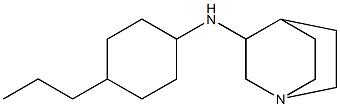 N-(4-propylcyclohexyl)-1-azabicyclo[2.2.2]octan-3-amine Struktur