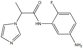 N-(5-amino-2-fluorophenyl)-2-(1H-imidazol-1-yl)propanamide Struktur