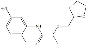 N-(5-amino-2-fluorophenyl)-2-(oxolan-2-ylmethoxy)propanamide Struktur