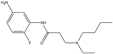 N-(5-amino-2-fluorophenyl)-3-[butyl(ethyl)amino]propanamide Struktur