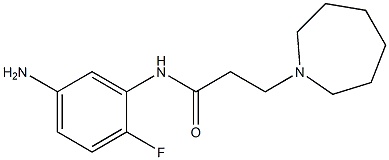 N-(5-amino-2-fluorophenyl)-3-azepan-1-ylpropanamide Struktur