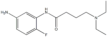 N-(5-amino-2-fluorophenyl)-4-(diethylamino)butanamide Struktur