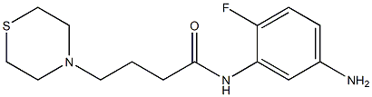 N-(5-amino-2-fluorophenyl)-4-(thiomorpholin-4-yl)butanamide Struktur