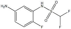 N-(5-amino-2-fluorophenyl)difluoromethanesulfonamide Struktur