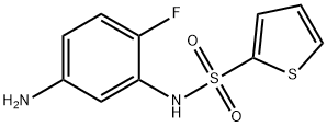 N-(5-amino-2-fluorophenyl)thiophene-2-sulfonamide Struktur