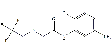 N-(5-amino-2-methoxyphenyl)-2-(2,2,2-trifluoroethoxy)acetamide Struktur