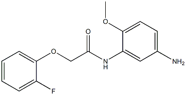 N-(5-amino-2-methoxyphenyl)-2-(2-fluorophenoxy)acetamide Struktur