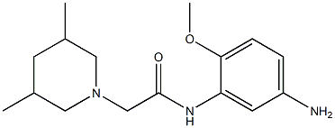 N-(5-amino-2-methoxyphenyl)-2-(3,5-dimethylpiperidin-1-yl)acetamide Struktur