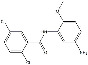 N-(5-amino-2-methoxyphenyl)-2,5-dichlorobenzamide Struktur