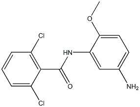 N-(5-amino-2-methoxyphenyl)-2,6-dichlorobenzamide Struktur