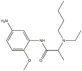 N-(5-amino-2-methoxyphenyl)-2-[butyl(ethyl)amino]propanamide Struktur