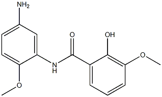 N-(5-amino-2-methoxyphenyl)-2-hydroxy-3-methoxybenzamide Struktur