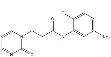 N-(5-amino-2-methoxyphenyl)-3-(2-oxopyrimidin-1(2H)-yl)propanamide Struktur