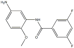 N-(5-amino-2-methoxyphenyl)-3,5-difluorobenzamide Struktur