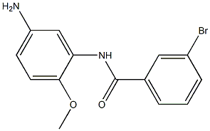 N-(5-amino-2-methoxyphenyl)-3-bromobenzamide Struktur