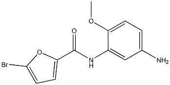 N-(5-amino-2-methoxyphenyl)-5-bromo-2-furamide Struktur