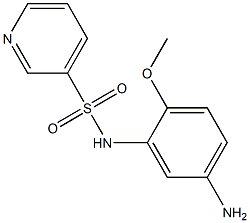 N-(5-amino-2-methoxyphenyl)pyridine-3-sulfonamide Struktur