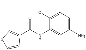 N-(5-amino-2-methoxyphenyl)thiophene-3-carboxamide Struktur