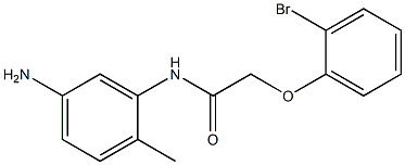 N-(5-amino-2-methylphenyl)-2-(2-bromophenoxy)acetamide Struktur