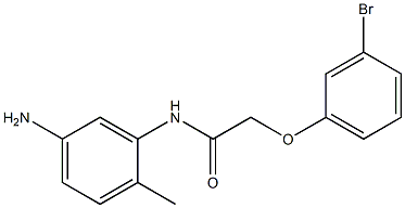 N-(5-amino-2-methylphenyl)-2-(3-bromophenoxy)acetamide Struktur