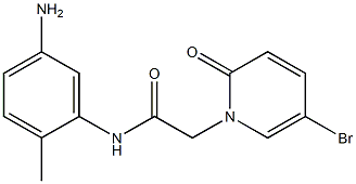 N-(5-amino-2-methylphenyl)-2-(5-bromo-2-oxo-1,2-dihydropyridin-1-yl)acetamide Struktur