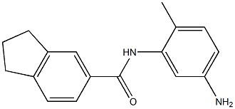 N-(5-amino-2-methylphenyl)-2,3-dihydro-1H-indene-5-carboxamide Struktur