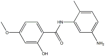 N-(5-amino-2-methylphenyl)-2-hydroxy-4-methoxybenzamide Struktur