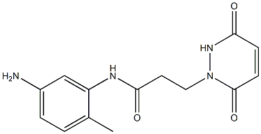 N-(5-amino-2-methylphenyl)-3-(3,6-dioxo-3,6-dihydropyridazin-1(2H)-yl)propanamide Struktur