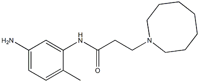 N-(5-amino-2-methylphenyl)-3-(azocan-1-yl)propanamide Struktur