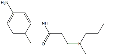 N-(5-amino-2-methylphenyl)-3-[butyl(methyl)amino]propanamide Struktur