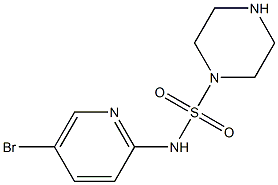 N-(5-bromopyridin-2-yl)piperazine-1-sulfonamide Struktur