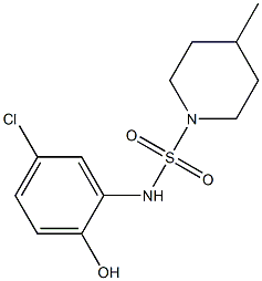 N-(5-chloro-2-hydroxyphenyl)-4-methylpiperidine-1-sulfonamide Struktur