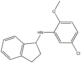 N-(5-chloro-2-methoxyphenyl)-2,3-dihydro-1H-inden-1-amine Struktur