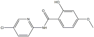 N-(5-chloropyridin-2-yl)-2-hydroxy-4-methoxybenzamide Struktur