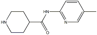 N-(5-methylpyridin-2-yl)piperidine-4-carboxamide Struktur