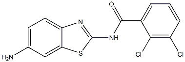 N-(6-amino-1,3-benzothiazol-2-yl)-2,3-dichlorobenzamide Struktur