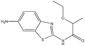 N-(6-amino-1,3-benzothiazol-2-yl)-2-ethoxypropanamide Struktur