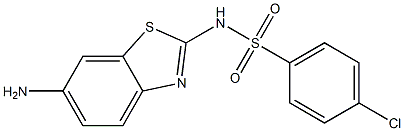 N-(6-amino-1,3-benzothiazol-2-yl)-4-chlorobenzene-1-sulfonamide Struktur