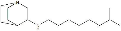 N-(7-methyloctyl)-1-azabicyclo[2.2.2]octan-3-amine Struktur