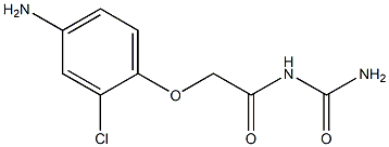 N-(aminocarbonyl)-2-(4-amino-2-chlorophenoxy)acetamide Struktur