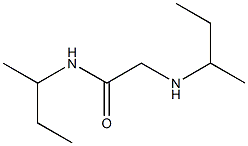 N-(butan-2-yl)-2-(butan-2-ylamino)acetamide Struktur