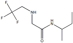 N-(butan-2-yl)-2-[(2,2,2-trifluoroethyl)amino]acetamide Struktur